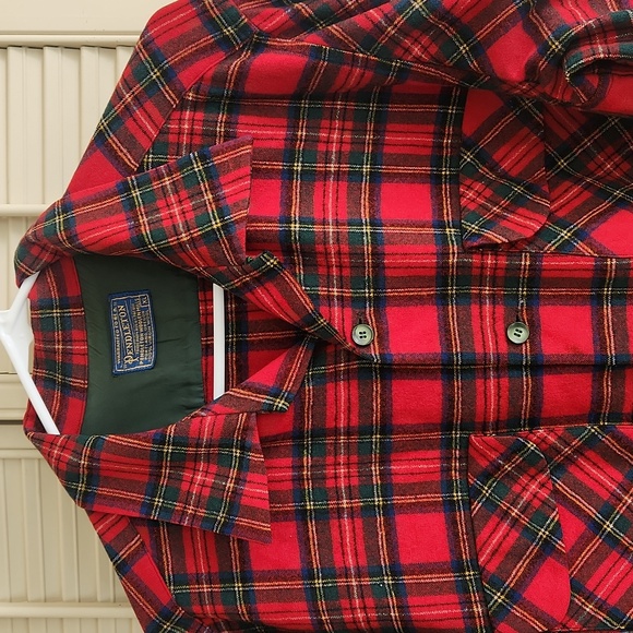 VINTAGE WOOL  PENDLETON FLANNEL - Picture 2 of 12